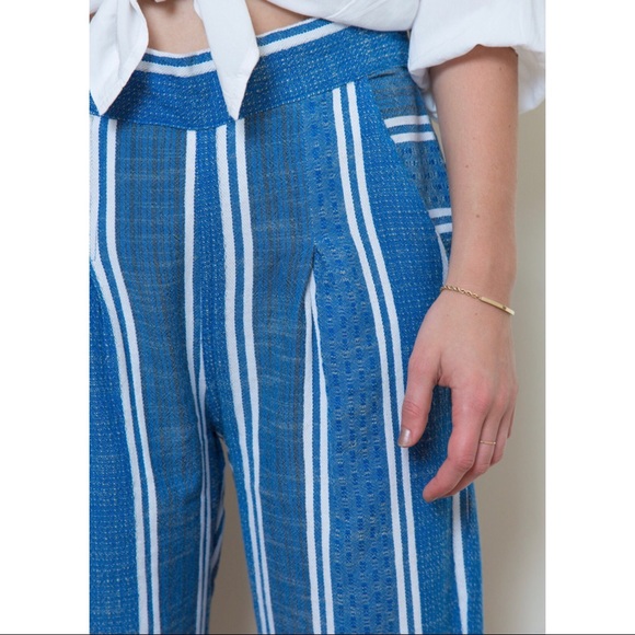 Ace & Jig Pants - Ace & Jig Wide Leg Cropped Laura Trouser XS